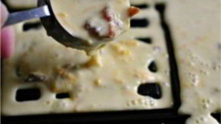 Рецепт вафель с беконом