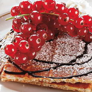 Рецепт Вафель с горячим шоколадом