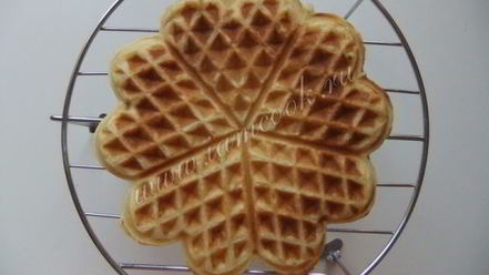 Рецепт вафель с рисовой кашей и киселем