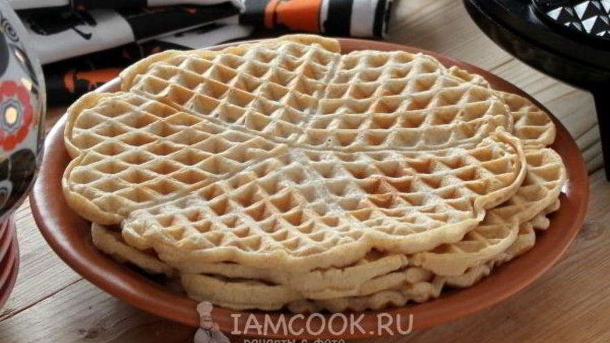 Рецепт вафель цельнозерновых