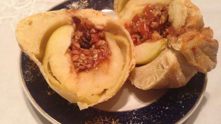 Рецепт яблок в тесте