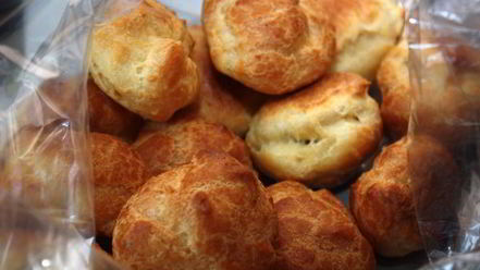 Рецепт круглых эклеров с заварным кремом