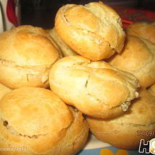 Рецепт Профитролей с печеночной начинкой