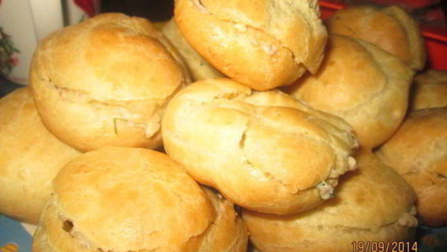 Рецепт профитролей с печеночной начинкой