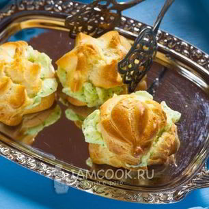 Рецепт Профитролей с сыром