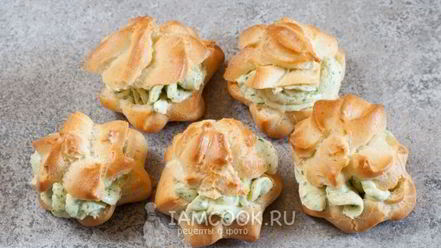 Рецепт профитролей с сыром