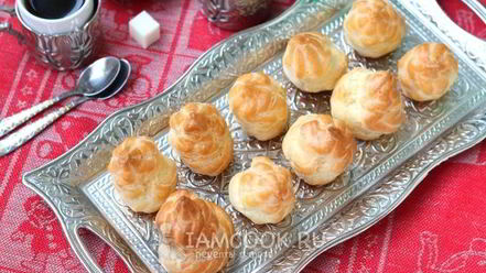 Рецепт профитролей с заварным кремом