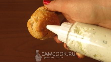 Рецепт профитролей закусочных цыплята