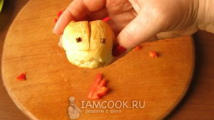 Рецепт профитролей закусочных цыплята