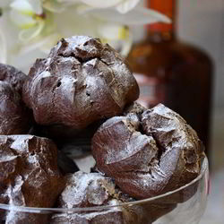 Рецепт Шоколадных профитролей со сливочно-шоколадным кремом