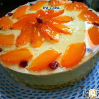 Рецепт Торта с профитролями и хурмой