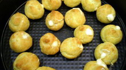 Рецепт торта с профитролями и хурмой