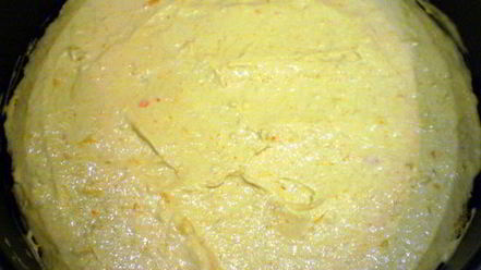 Рецепт торта с профитролями и хурмой