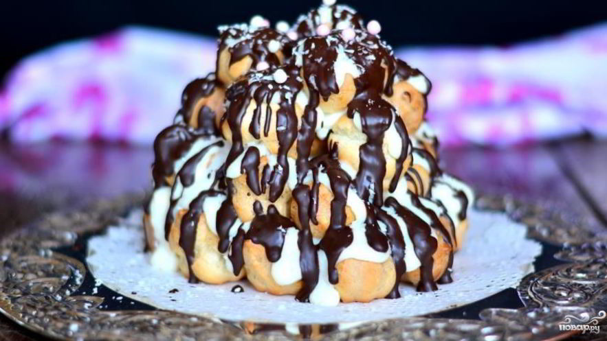 Рецепт торта эклер