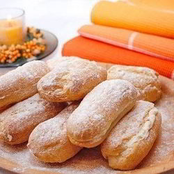 Рецепт Эклеров домашних со сливочным кремом