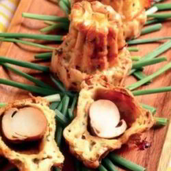 Рецепт Эклеров из заварного теста с белыми грибами