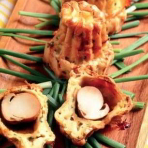 Рецепт Эклеров из заварного теста с белыми грибами