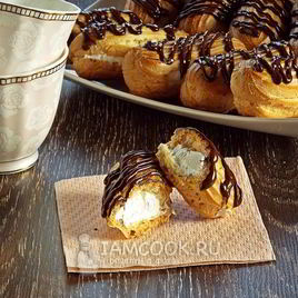 Рецепт Эклеров с белковым кремом