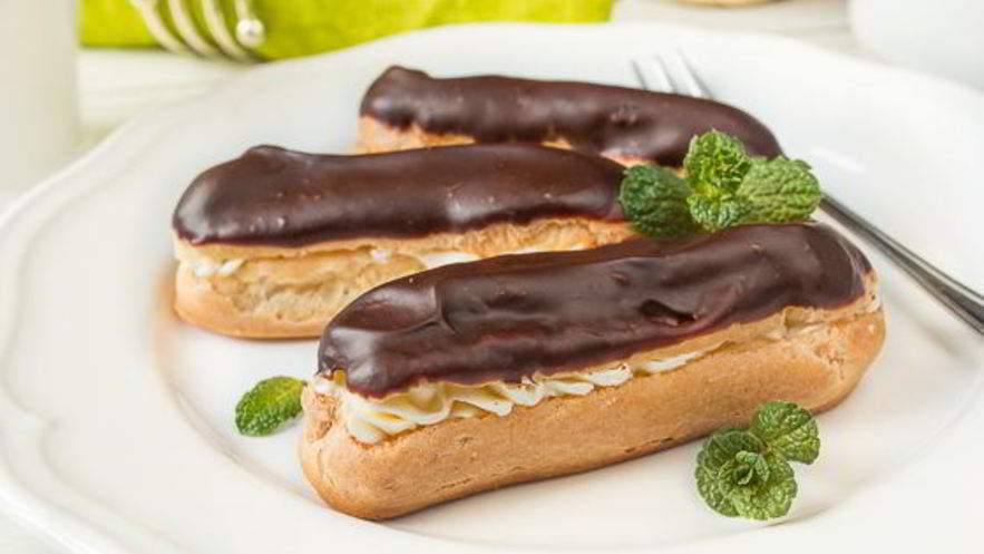 Рецепт эклеров с итальянским сливочным кремом и шоколадом