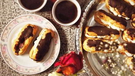 Рецепт эклеров с кофейным кремом гроза
