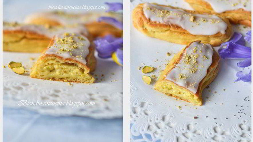 Рецепт эклеров с заварным фисташковым кремом