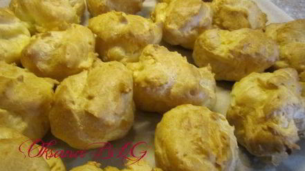 Рецепт заварного пирожного с заварным кремом на белом шоколаде