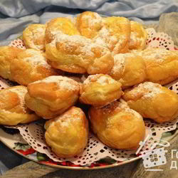 Рецепт Заварного теста на растительном масле для эклеров, профитролей