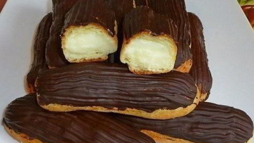 Рецепт заварных эклеров со сливочным кремом