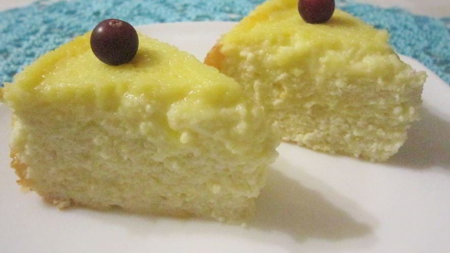 Рецепт двухслойной творожной запеканки