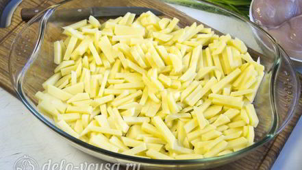 Рецепт картофельной запеканки с курицей и грибами