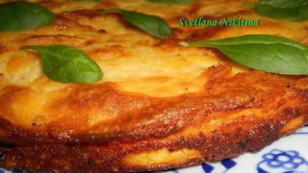 Рецепт Картофельной запеканки с мясом и шпинатом