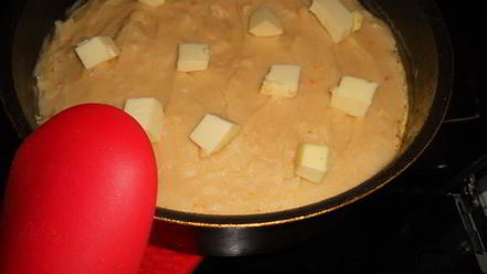 Рецепт картофельной запеканки с мясом и шпинатом