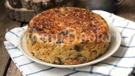 Рецепт картофельно-грибной запеканка в мультиварке