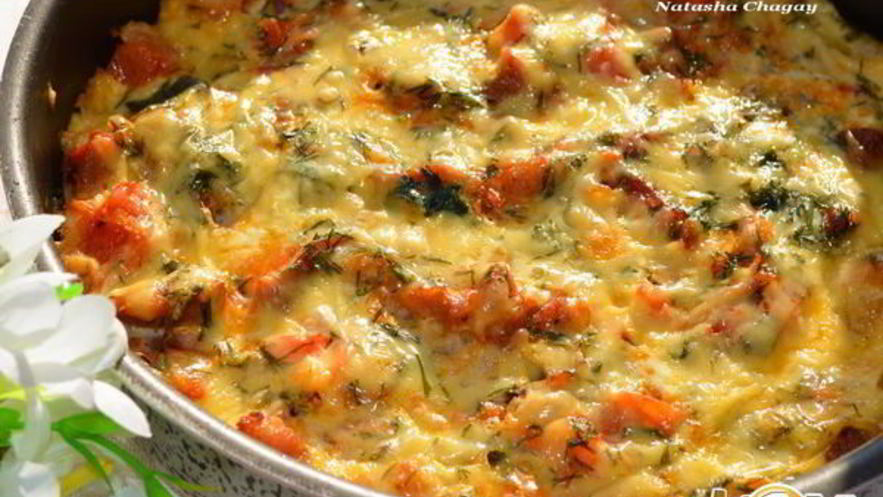 Рецепт мясной запеканки с баклажанами