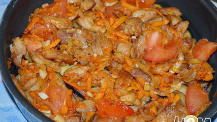 Рецепт мясной запеканки с баклажанами