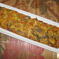 Овощная запеканка с тунцом