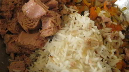 Рецепт овощной запеканки с тунцом