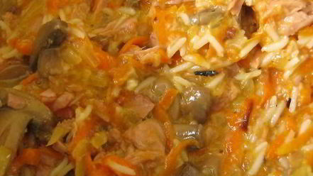 Рецепт овощной запеканки с тунцом