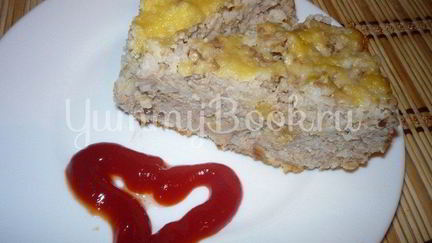 Рецепт Сытной запеканки из риса и фарша в мультиварке