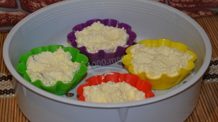 Рецепт творожной запеканки на пару