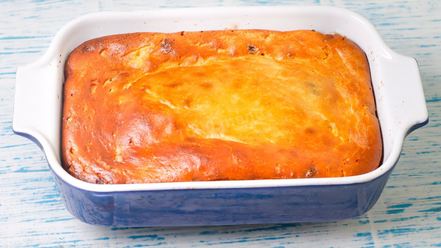 Рецепт творожной запеканки с крахмалом в духовке