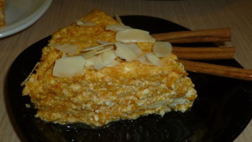 Рецепт творожной запеканки с тыквой