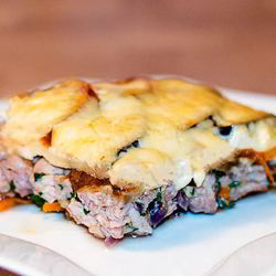 Рецепт Запеканки из баклажанов с мясным фаршем