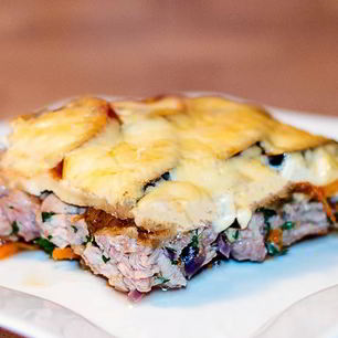 Рецепт Запеканки из баклажанов с мясным фаршем