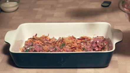 Рецепт запеканки из баклажанов с мясным фаршем
