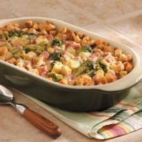 Запеканка из брокколи и ветчины