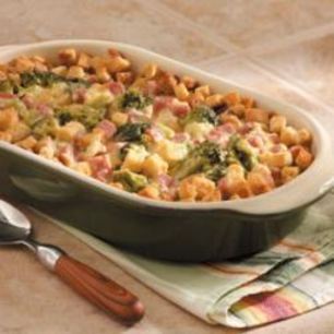 Рецепт Запеканки из брокколи и ветчины