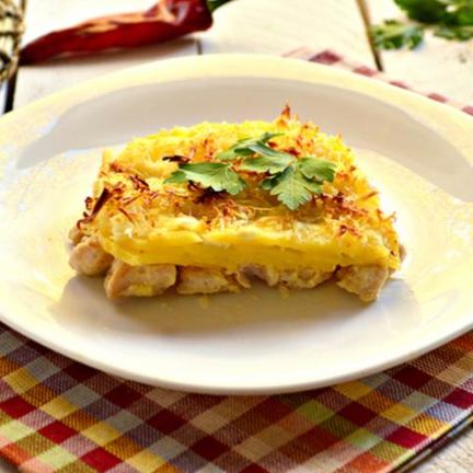 Рецепт Запеканки из куриной грудки с картофелем