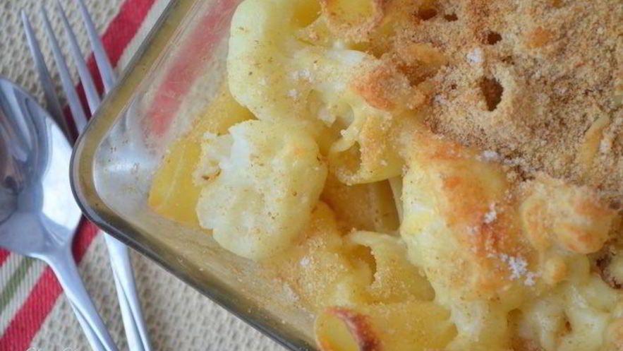 Рецепт запеканки из пасты и цветной капусты