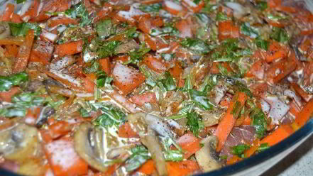 Рецепт запеканки из свинины с тыквой и грибами